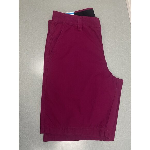 COLUMBIA Washed Out Shorts Men Size 32 Regular Magenta  100% Cotton 10" - Picture 13 of 15
